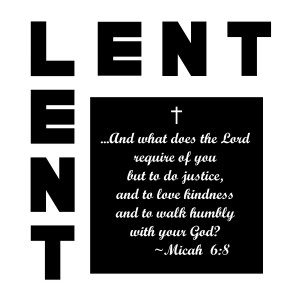 lent icon with message