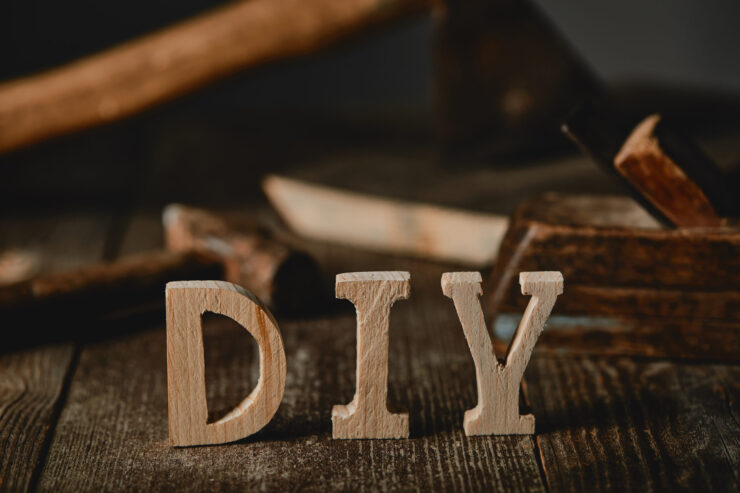 DIY concept suggesting do it yourself debt settlement.