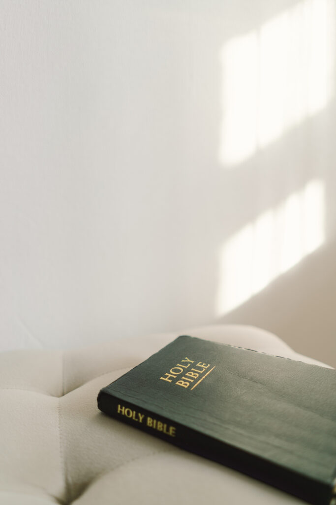 The Holy Bible in home. Concept for faith, spirituality and religion. Peace, hope, dreams concept.